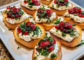 Goat Cheese Crostini