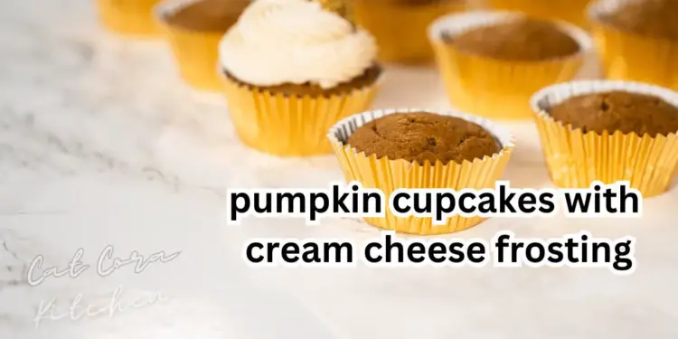 pumpkin cupcakes with cream cheese frosting
