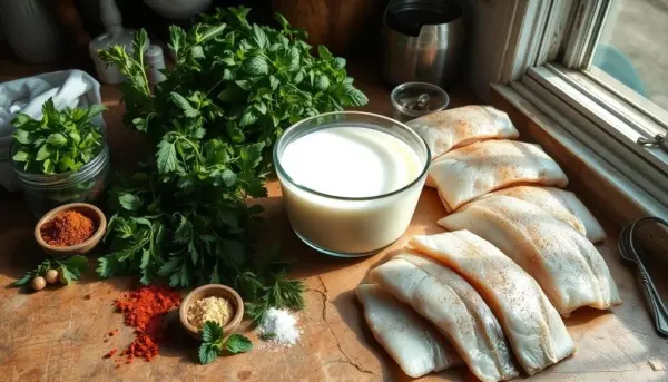 Buttermilk Fish Marinade Preparation