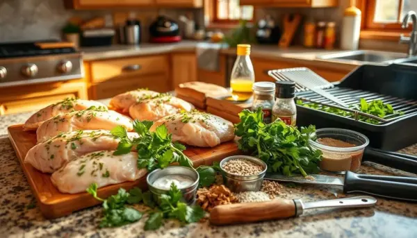 Grilled Chicken Breast Preparation