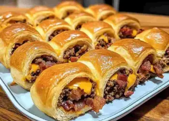 Bacon Cheeseburger Crescent Rolls