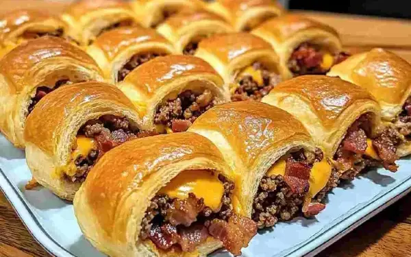 Bacon Cheeseburger Crescent Rolls