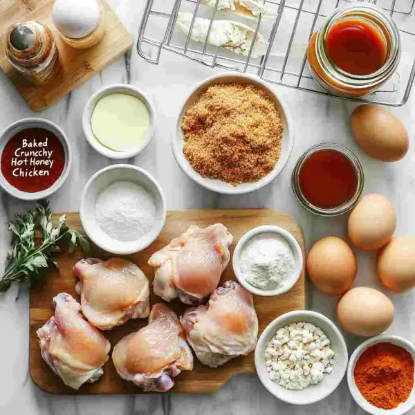 Baked Crunchy Hot Honey Chicken Recipe