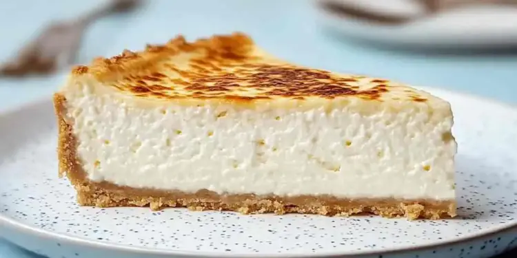 Tarta de queso al horno cremosa, receta casera y fácil