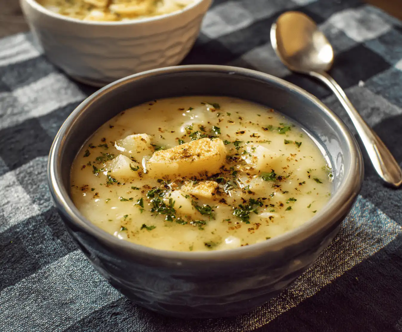 Hangover Cure Garlic Potato Soup for Cozy Winter Comfort