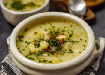 Hangover Cure Garlic Potato Soup