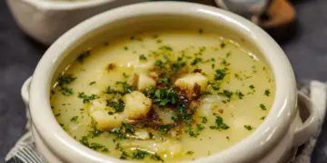 Hangover Cure Garlic Potato Soup