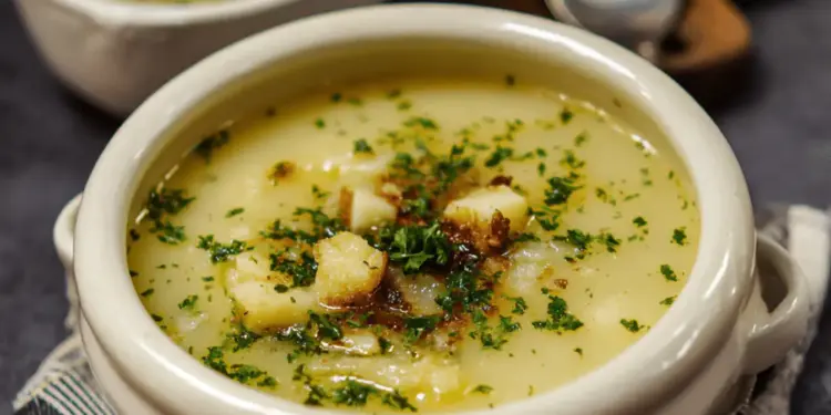Hangover Cure Garlic Potato Soup