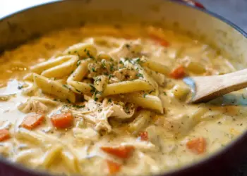 creamy poultry pasta soup
