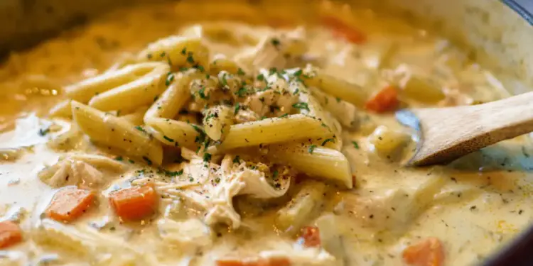 creamy poultry pasta soup