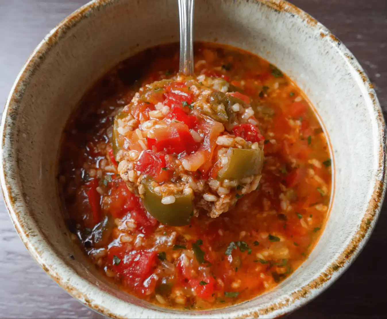 Stuffed Peppers Soup for Cozy Family Dinners