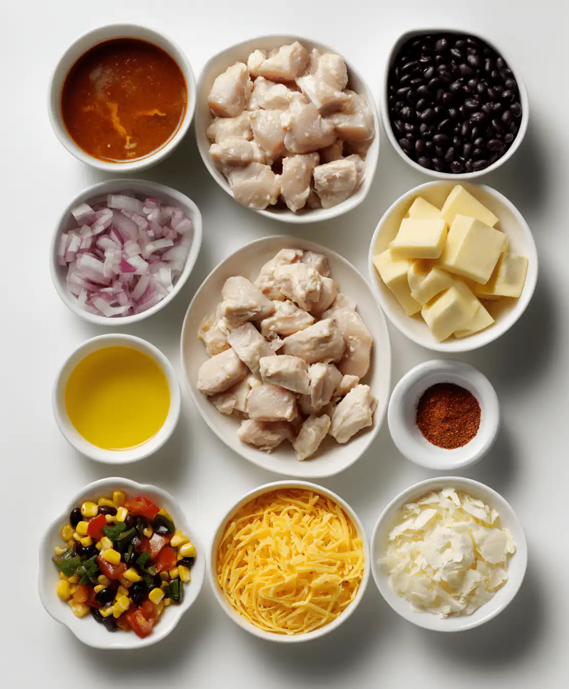 Creamy enchilada soup ingredients