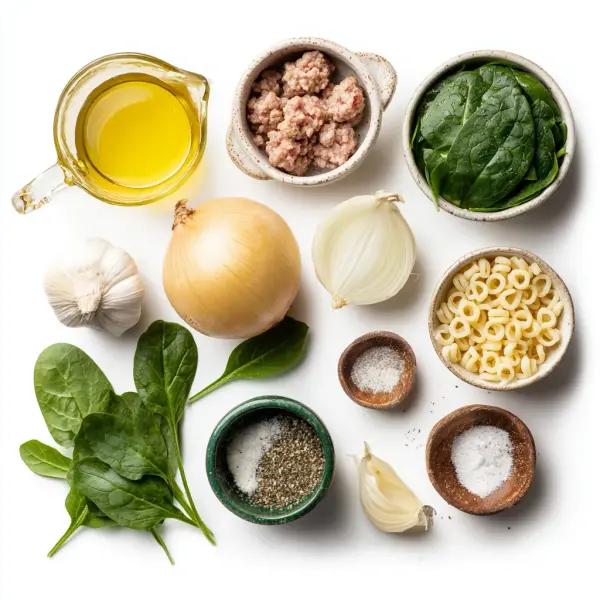 Creamy Italian Sausage Ditalini Soup ingredients