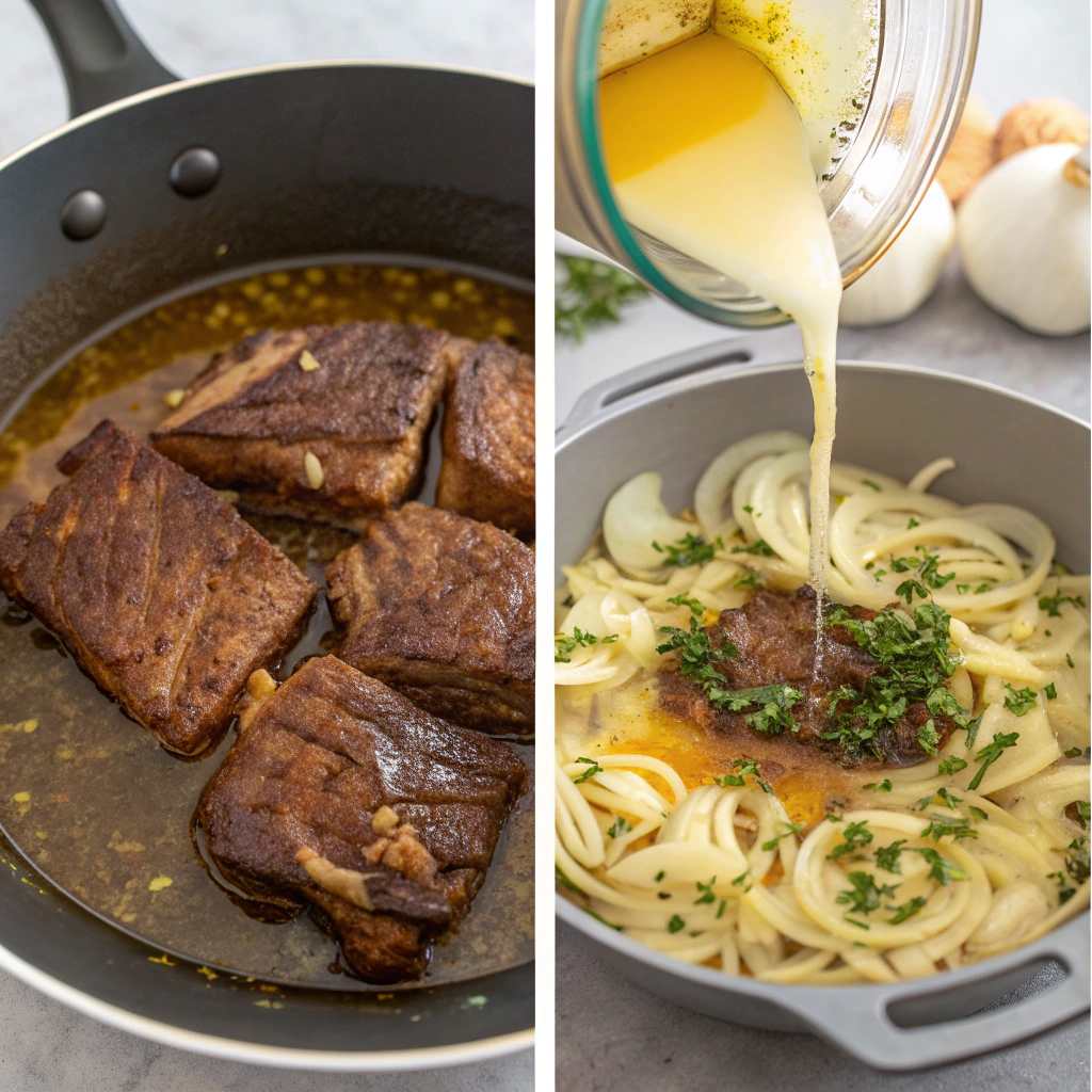 French onion beef short rib soup how to make