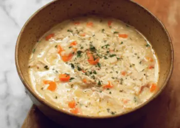 creamy chicken and rice soup