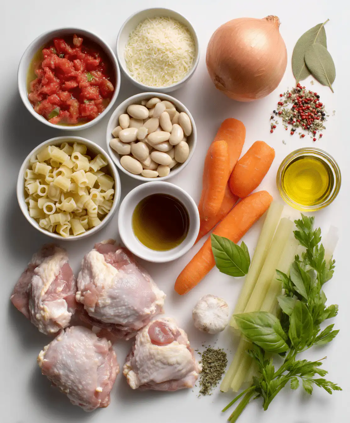 Sicilian chicken soup ingredients