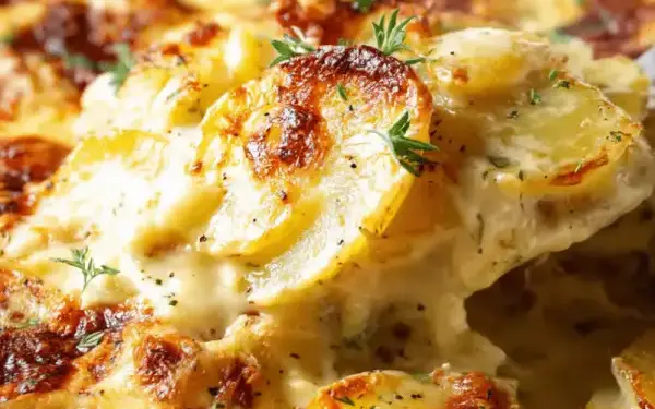 Boursin scalloped potatoes