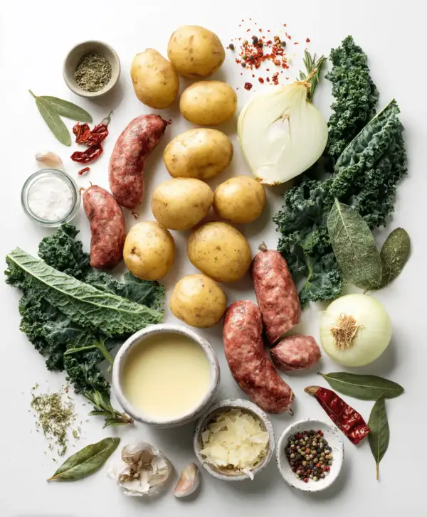 Sausage potato kale soup ingredients