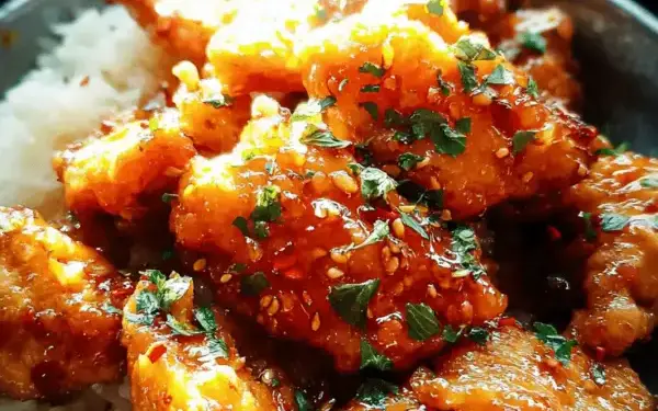 honey garlic chicken