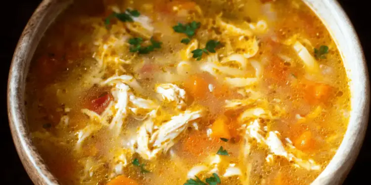 Sicilian chicken soup