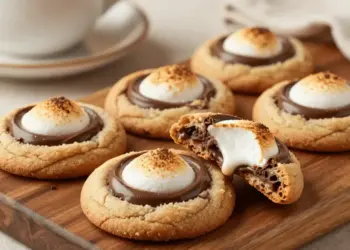 Chocolate Marshmallow Swirl Cookies