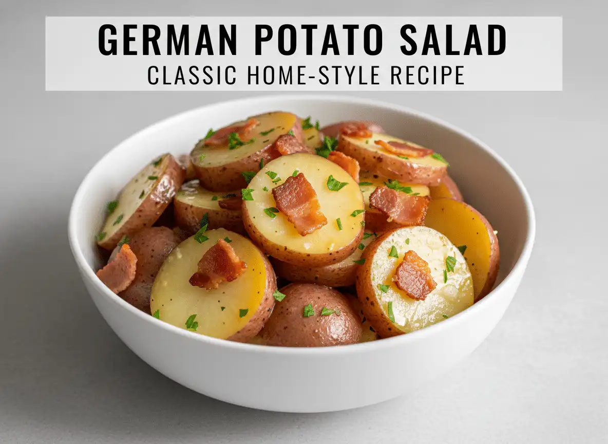 card recipe ingredients and instructions German potato salad