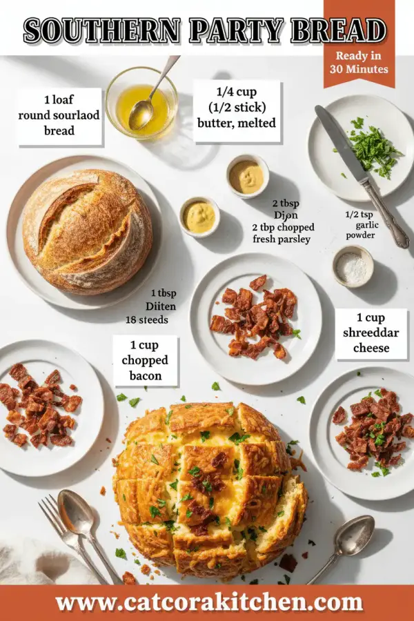 Southern party bread ingredients