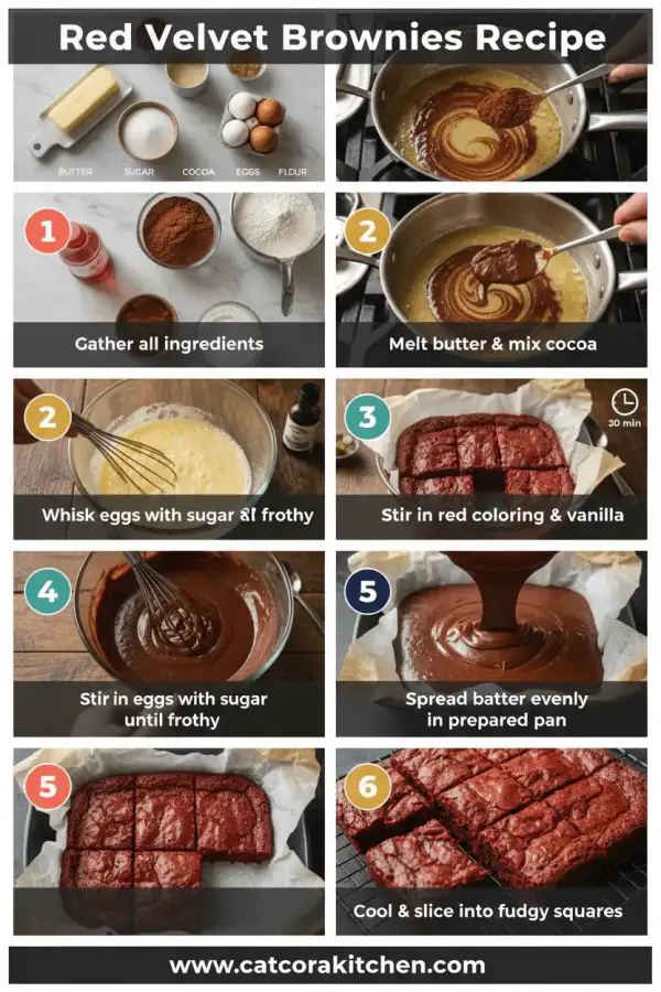 Red velvet brownies how to make