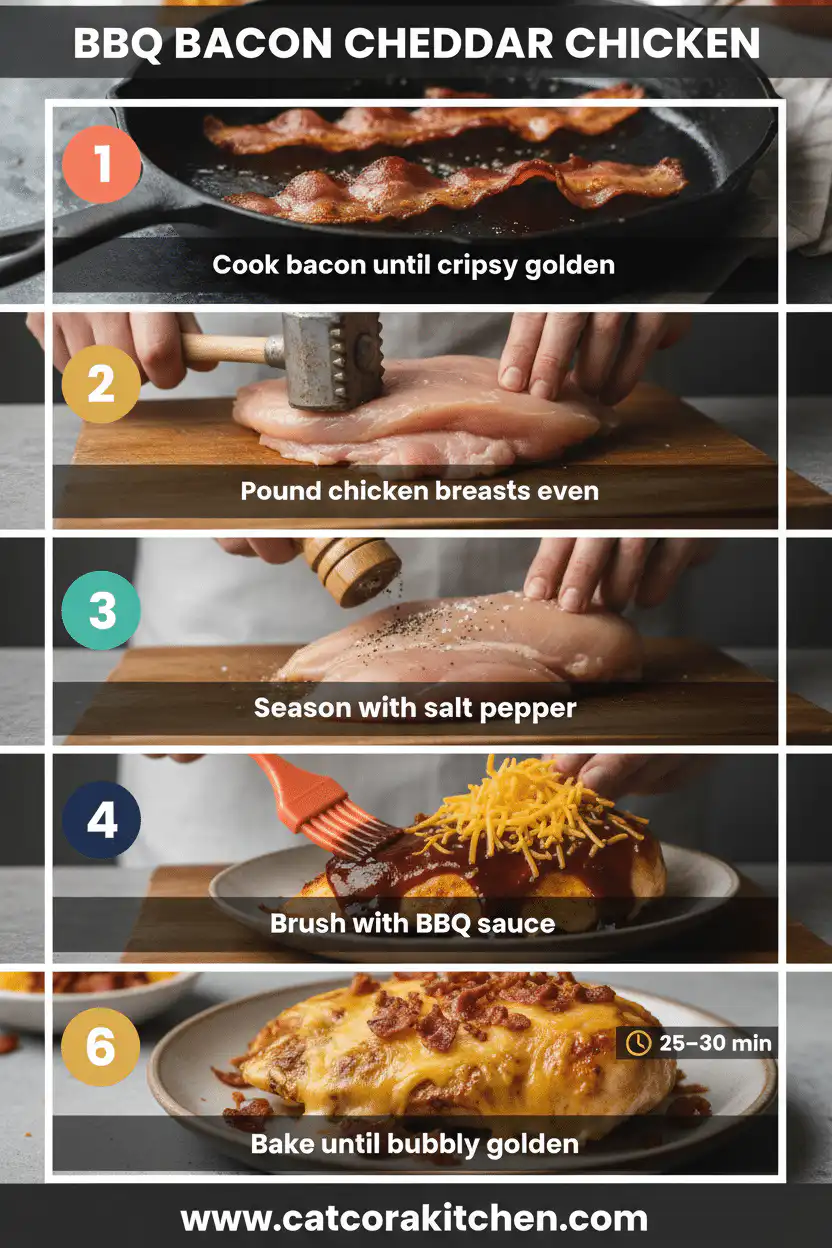 BBQ bacon cheddar chicken How to Make