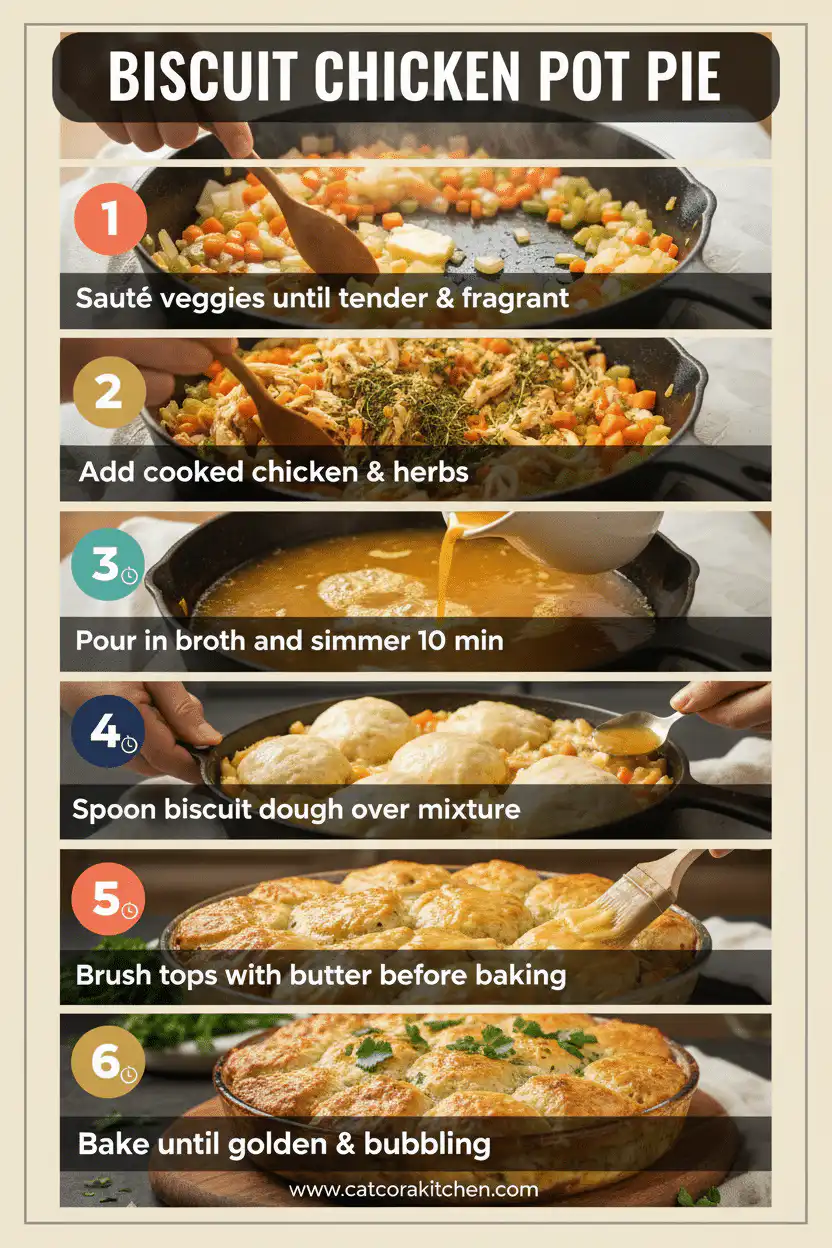 Biscuit chicken pot pie how to make