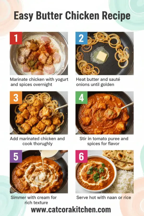 How to make easy butter chicken recipe