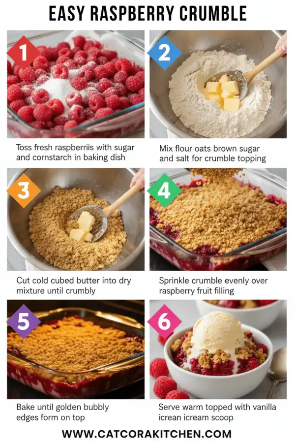 Easy raspberry crumble how to make