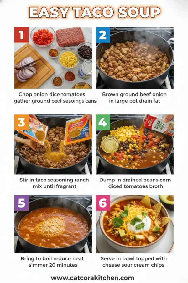 Easy taco soup recipe How to Make 