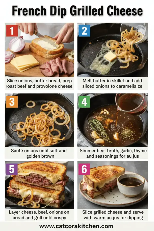 French dip grilled cheese How to Make