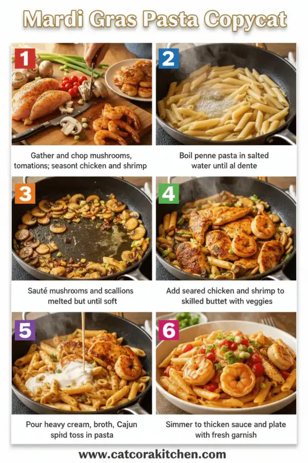 Mardi Gras Pasta Copycat How to Make 