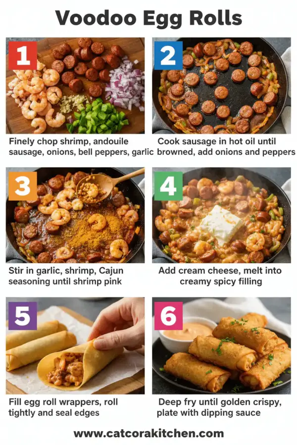 Voodoo egg rolls how to make