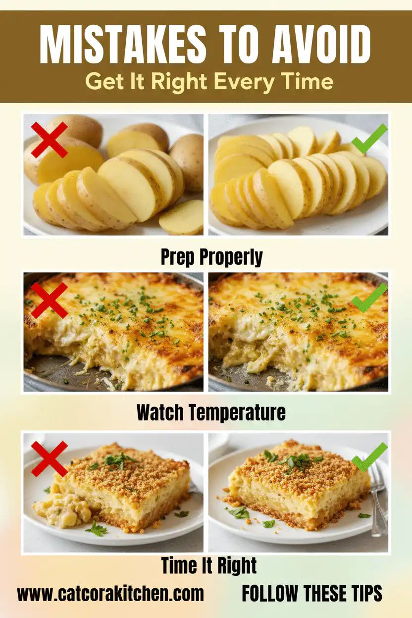 Thanksgiving au gratin potatoes common mistakes