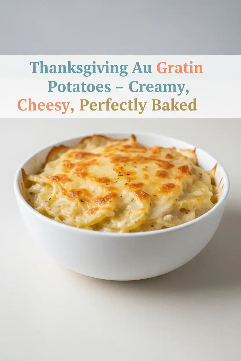card recipe ingredients and instructions Thanksgiving au gratin potatoes