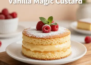 Vanilla Magic Custard Cake