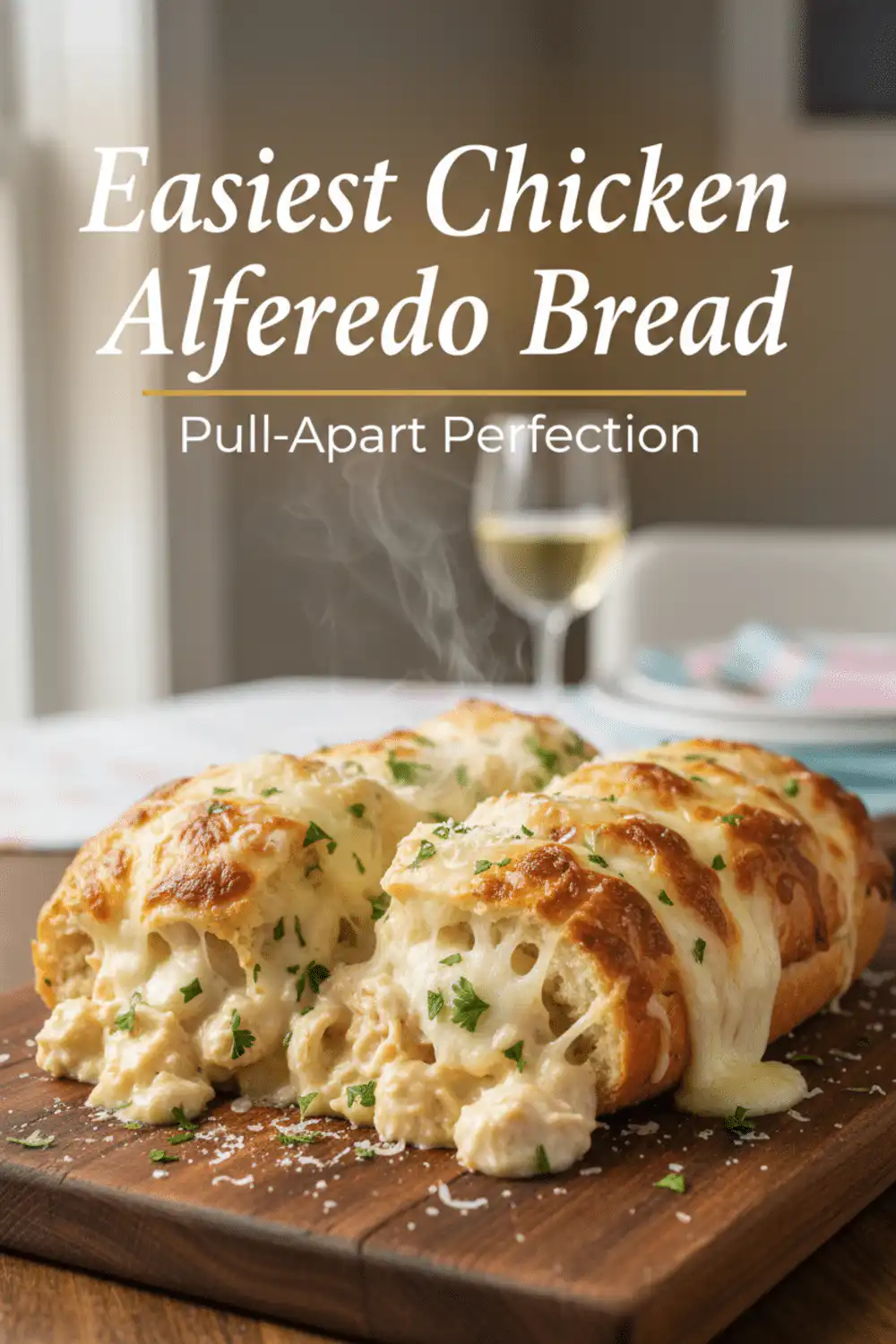 Alfredo Chicken Bread