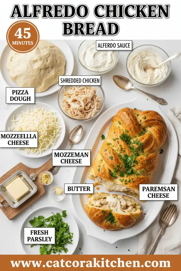 Alfredo chicken bread ingredients