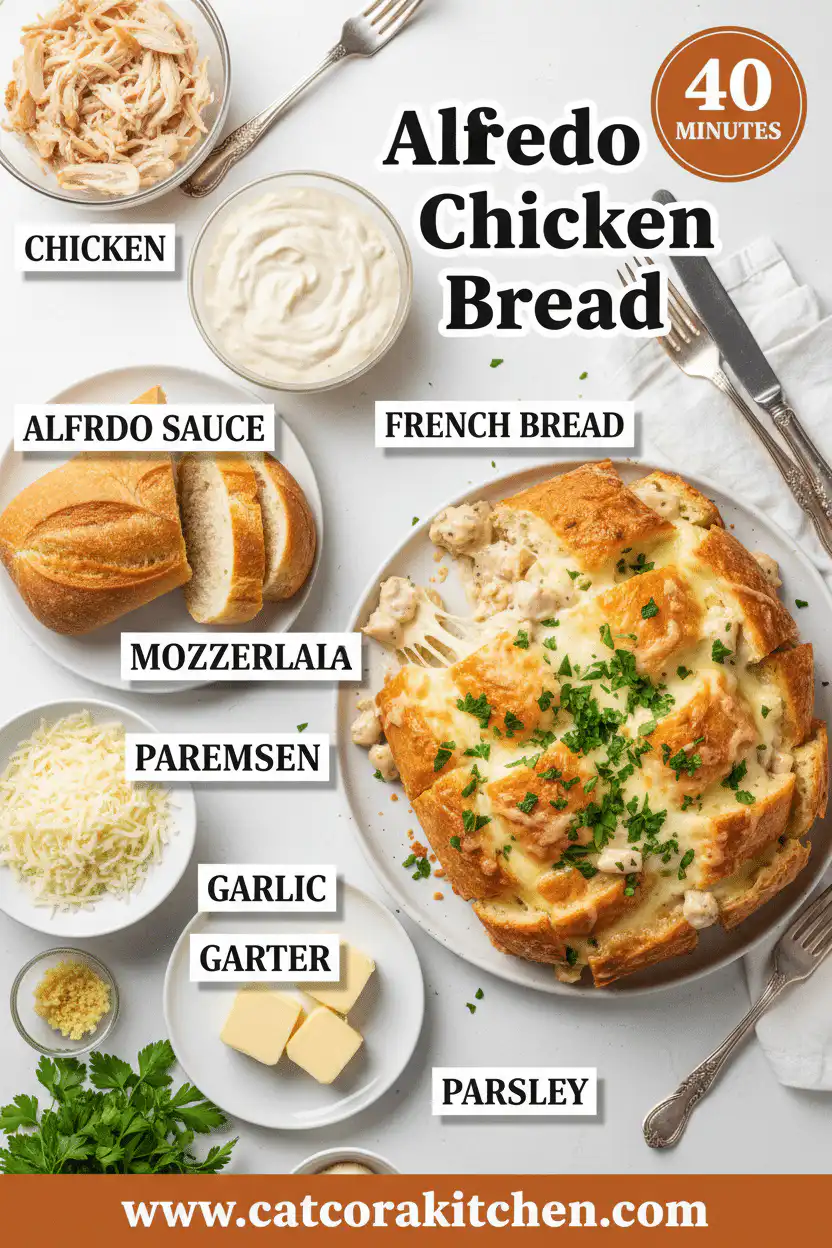 Alfredo chicken bread ingredients