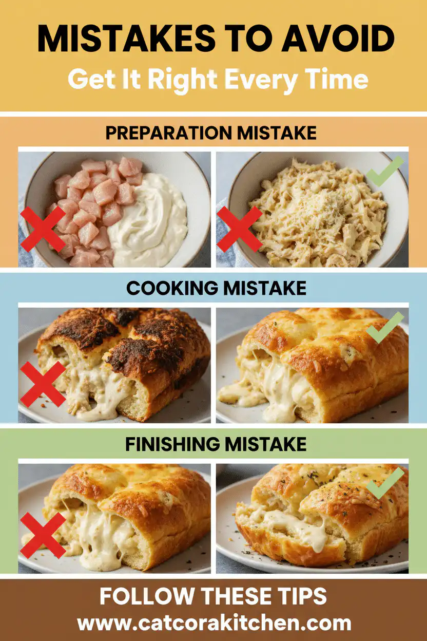 Alfredo chicken bread common mistakes