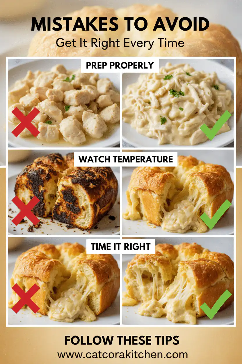 Alfredo chicken bread common mistakes