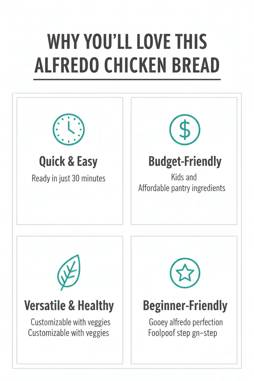 Why you'll love alfredo chicken bread