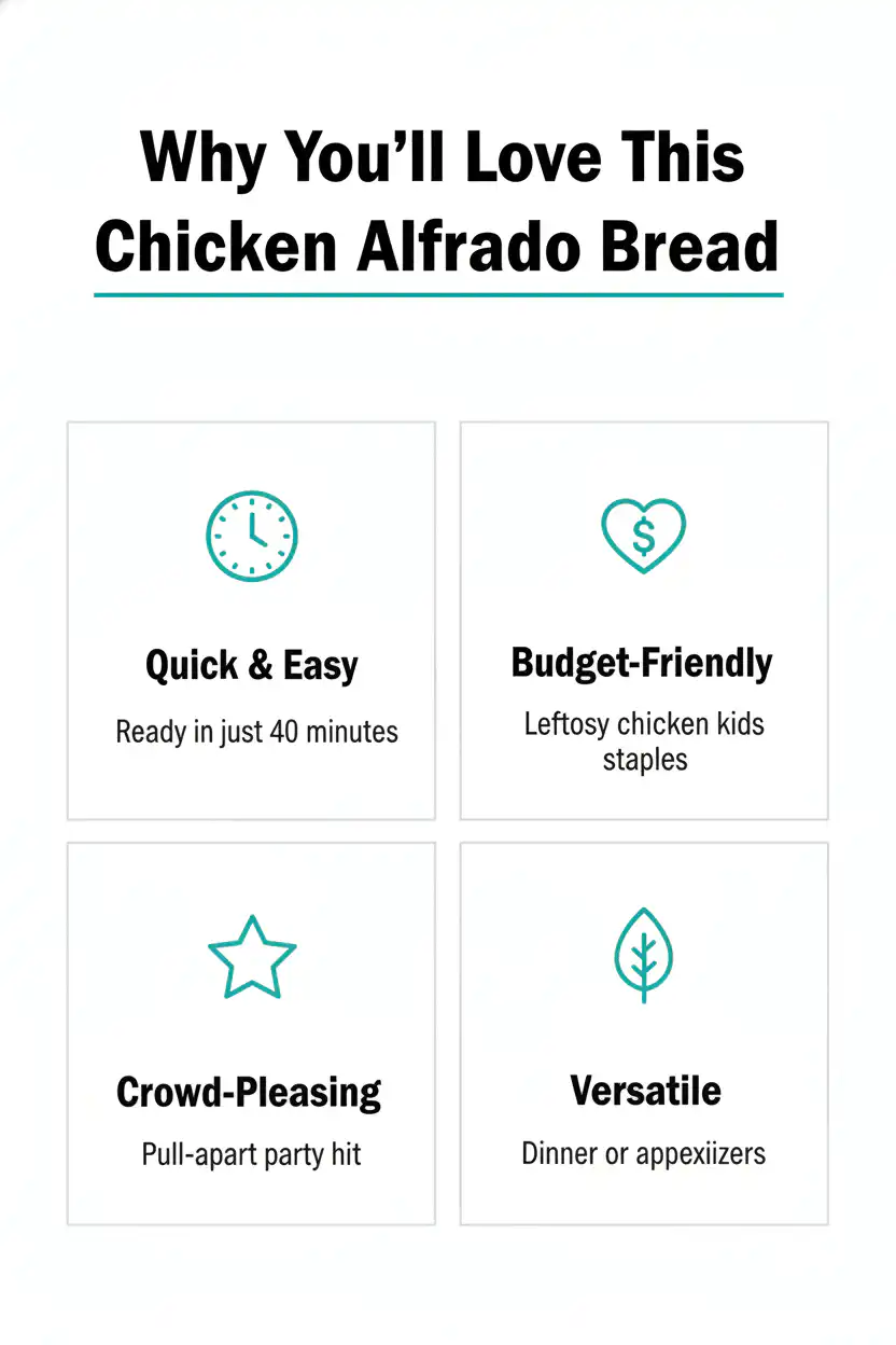 Why you'll love alfredo chicken bread