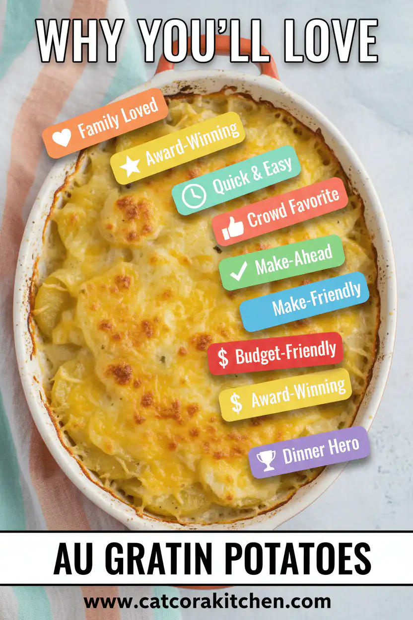 Why you'll love creamy garlic parmesan potatoes au gratin