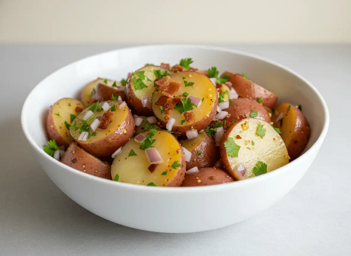 card recipe ingredients and instructions authentic German potato salad