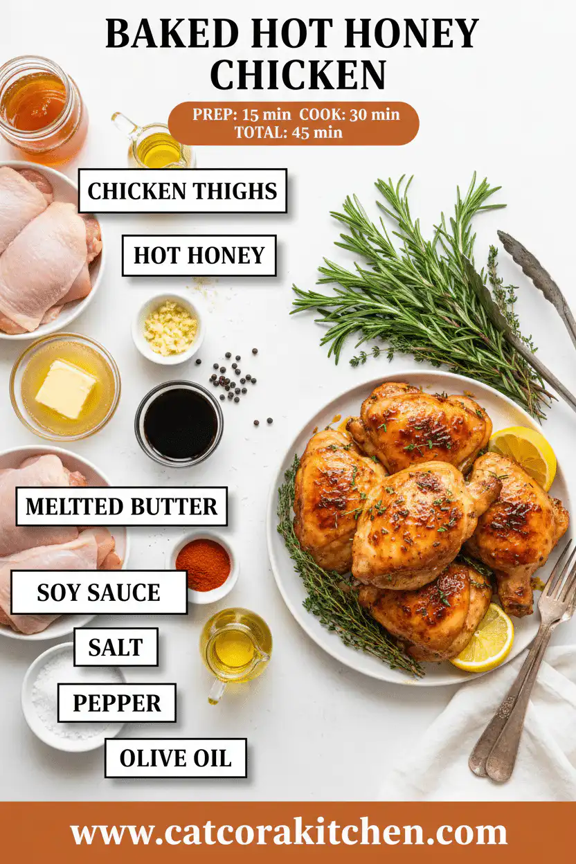 Baked hot honey chicken ingredients