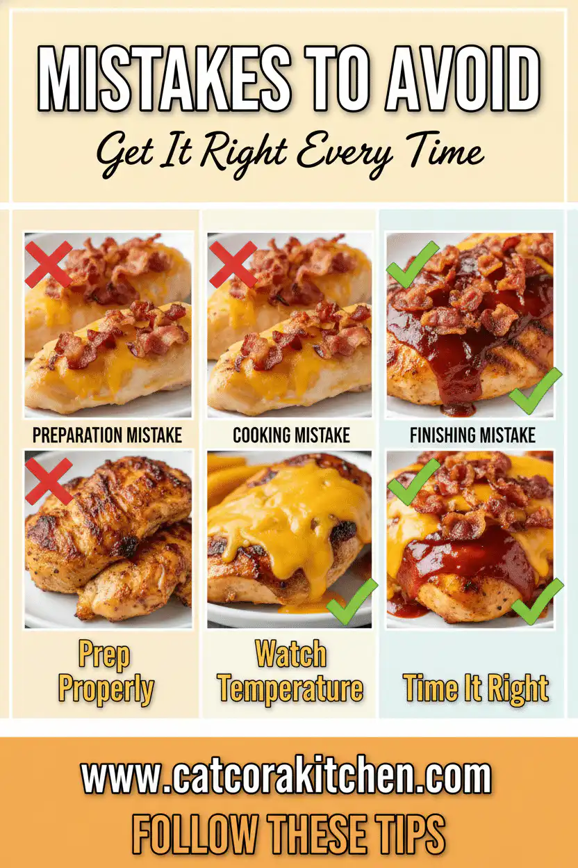 BBQ bacon cheddar chicken common mistakes